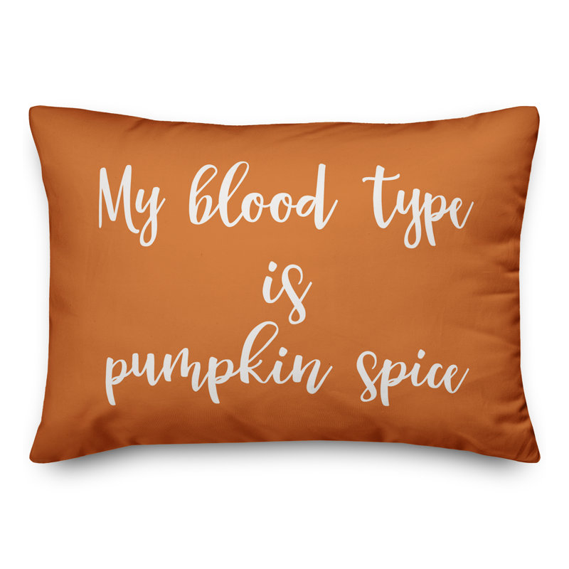  Coussin My My Type Is Is Pumpkin Spice, Orange