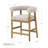 Barrel Back Bar Stool with Solid Wood Legs and Curved Back-126553896