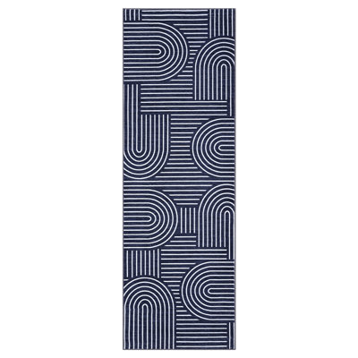 Modern Rainbow Striped Machine Washable Rug Stain Resistant Easy Cleaning Indoor Carpet With Non-Slip Backing Low Pile Floor Cover Non Shedding Folding Rug