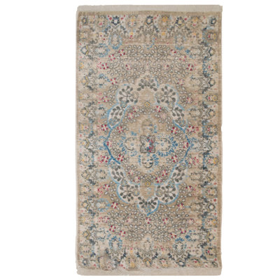 MACHINE MADE POLYESTER AREA RUGS  - Rectangle | Beige Black Color, Classic Oriental Traditional  Design, Low Pile Machine Made Area Rugs