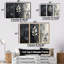 «Black and White Herbs Elegance I», ensemble de reproductions d'art mural-145966626-145966616