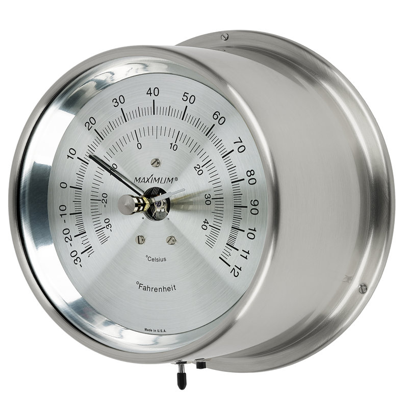 Thermomètre de lecture à distance Mini-Max, Nickel / Argent