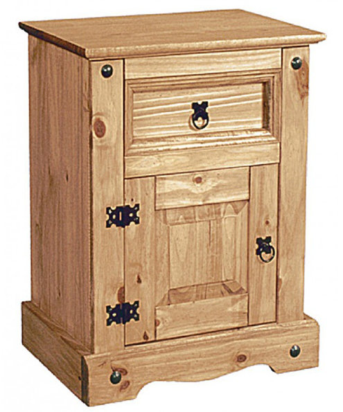Dean 52cm W Solid Wood Bedside Table