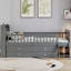 Cadre de lit simple avec fonction de rangement 4 tiroirs, cadre de lit en bois pour chambre d'enfant, cadre de lit plateforme simple avec garde-corps avec tête de lit et échelle-664607835