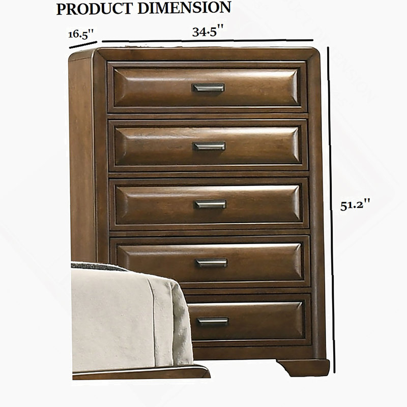 Meuble de chambre à coucher style transitionnel 1 pièce