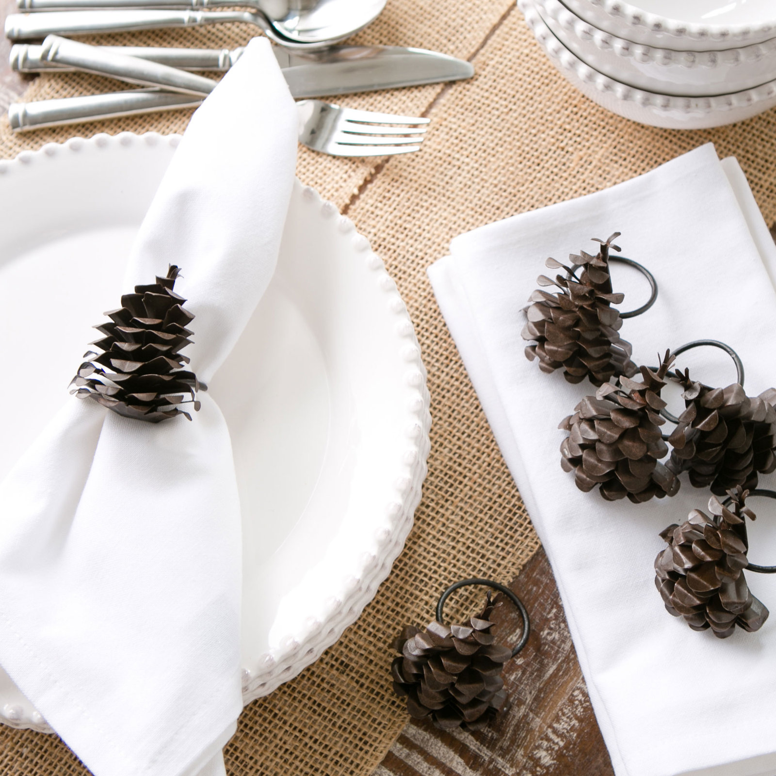 Pinecone Napkin Rings