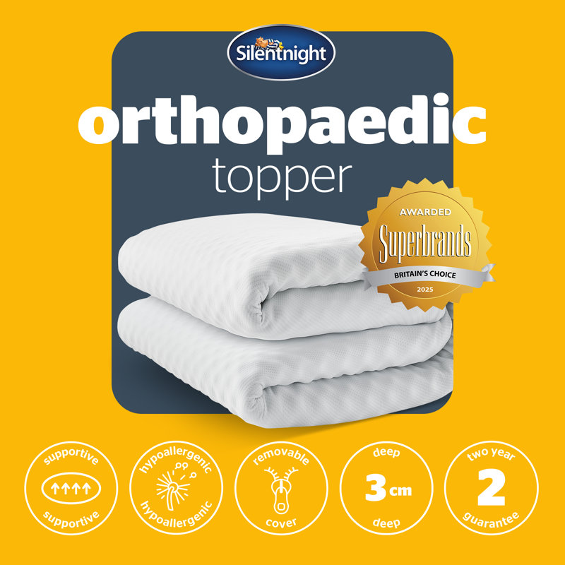 Silentinight 3Cm Orthopaedic Mattress Topper, Super King (6')