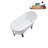 57.5'' x 29.5'' Soaking Acrylic Bathtub-83636124-83636119