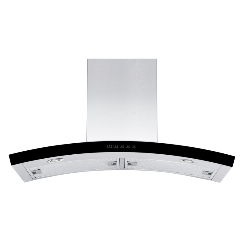 36" KN 400 CFM Convertible Wall Mount Range Hood in Brushed Stainless Steel