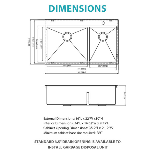 Dimensions du produit