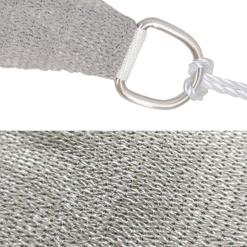 Drumnasole 3.6m x 3.6m Square Shade Sail, Grey