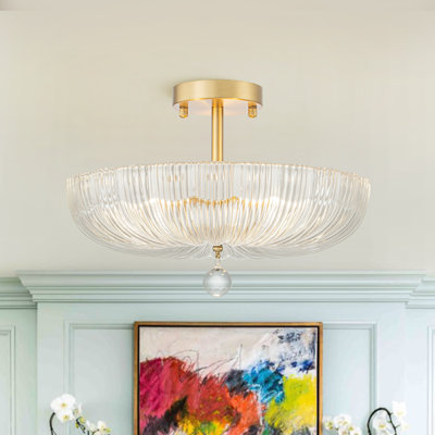 Plafonnier semi-encastré 3 lumières