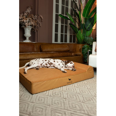  Giant Dog Bed XXL  Orthopedic Dog Beds, Eggshell Memory Foam Infused with Cooling Gel, Waterproof, Machine Washable, Includes Inner Cover (Faux Leather)
