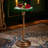 Casted Glass Top Drink Table