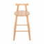 Tabouret en bois d'hévéa, ensemble de 2