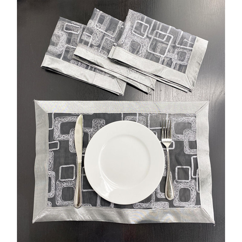 Polyester Geometric Rectangle Placemat