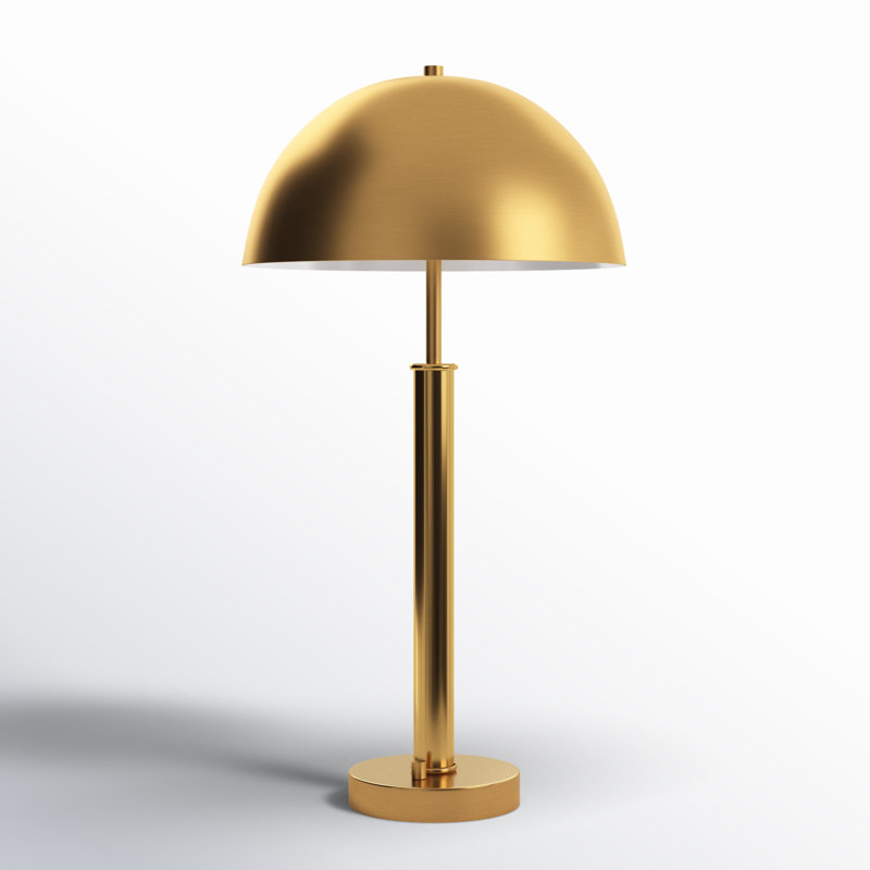 Harvey Gold Metal Dome Table Lamp Set