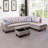 Jayzen 3 - Piece Vegan Sectional-1119954545-1094079087-1094079078