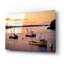 «Twilight In The Harbor» par Rick Berk, art mural en verre acrylique-1682828334