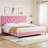 Queen Bed Frame With Upholstered Headboard, Heavy-Duty Platform Bed Frame With Strong Wood Slats-2128307091-2128307089