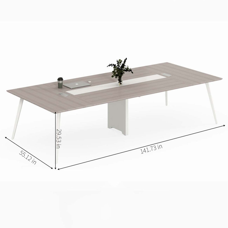 Table d'ordinateur multifonctionnelle Fashion, H 29,53 po x L 141,73 po x l 55,12 po