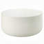 Utan 31 Inch Round Coffee Table, Modern Cement Frame, Off White