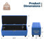 Repose-pieds rembourré en tissu avec banc de rangement Grimstad-222656634