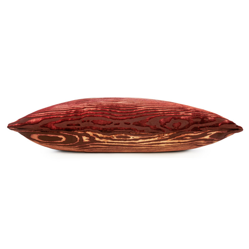  Rectangle Velvet Pillow Cover & Insert, Square 20"H x 20"W, Paprika