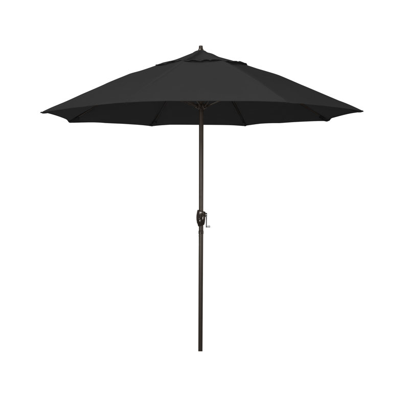 Parasol de marché 7,5 pi Gino, Toile Sunbrella® noir, H 94 po x l 86,3 po x P 86,3 po