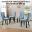Ensemble de 4 chaises de salle à manger rembourrées Modern-351662286