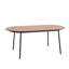 Ensemble de table de salle à manger ovale 71 "avec chaises rembourrées modernes Kelce-887465968-887465982