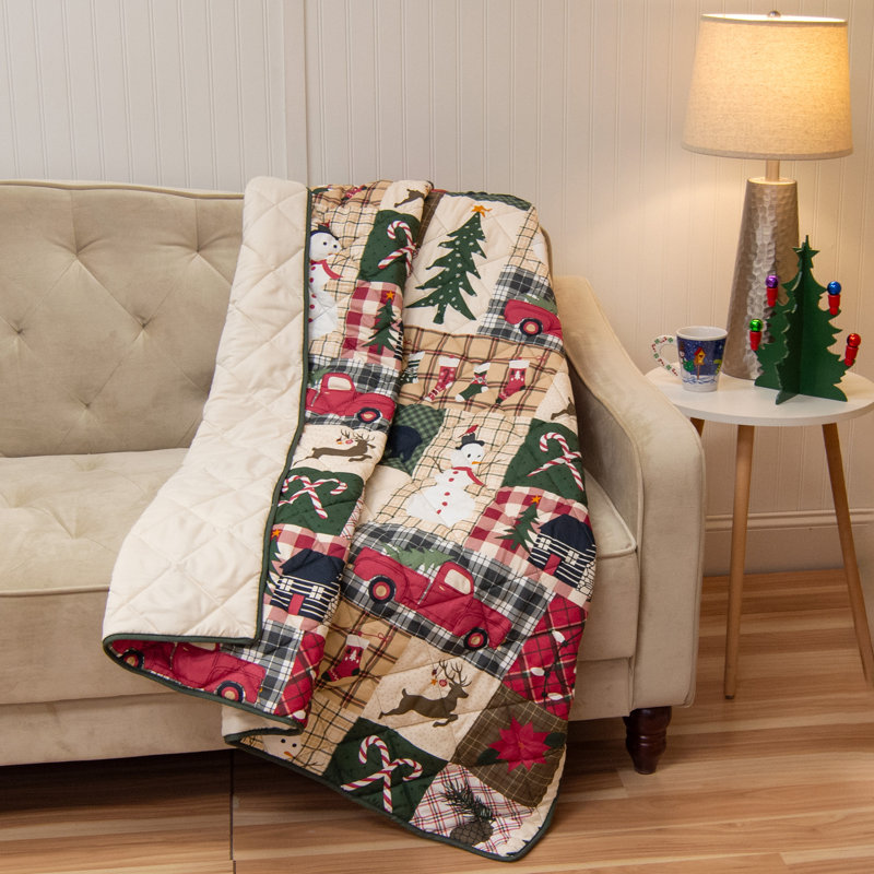 Your Lifestyle by Donna Sharp Holiday Dream Quilted Lodge Throw