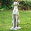 Statue de jardin chien assis