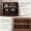 Armoire de meuble-lavabo moderne avec porte cannelée 30 po, armoire de rangement autoportante avec comptoir en pierre, sans évier-537109269-548908148
