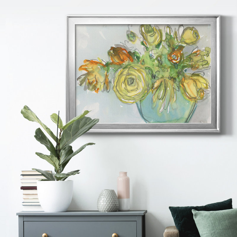 Toile encadrée de qualité supérieure Spring Spring, Cadre argenté, H 26,5 po x l 36,5 po x P 1 po, Pas de tapis