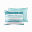 Ensemble de courtepointe matelassée imprimée 6 pièces Aqua Full/Queen-136112043
