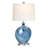 27" Ceramic Table Lamp With White Shade