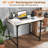 Ebern Designs 32" Meeting Room Desk Set Of 2 With Charging Station & Headphone Hook Metal Frame White