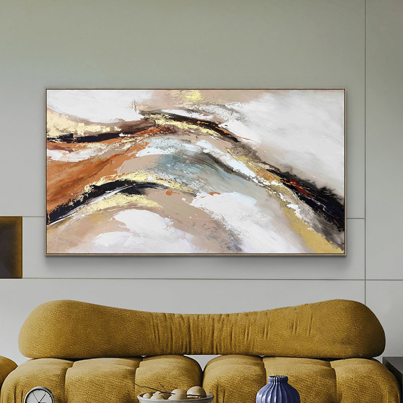 Gestos - Floater Frame Painting on Canvas
