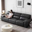 Canapé modulaire noir en similicuir-129020879