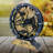 Desk wooden Clock Round 10 inches with Real Moving Gears (Transformable into a Wall Clock - detachable base) Canada Collection-1049897951