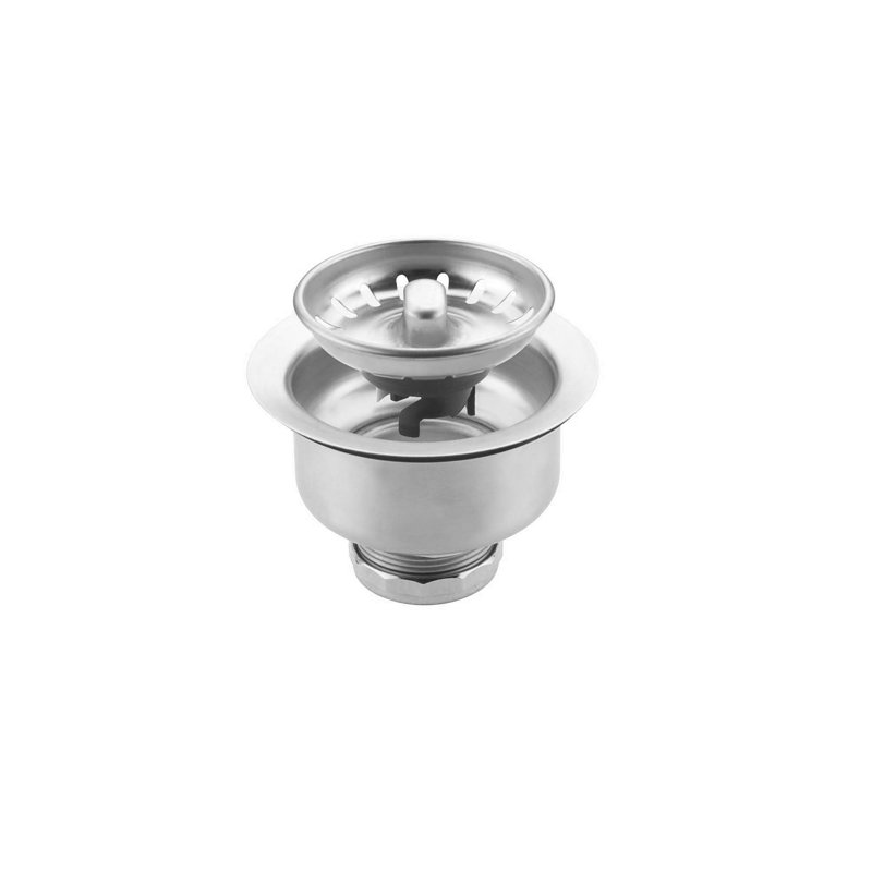 AZUNI 3.5 inch Stainless Steel Kitchen Sink Strainer with Removable Waste Basket