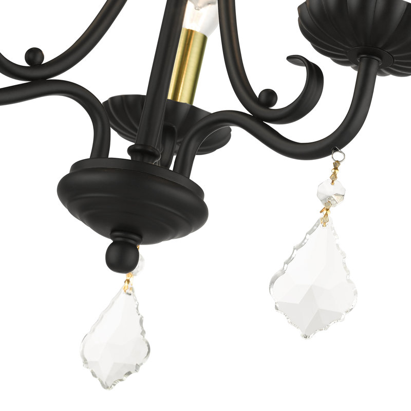 Lustre classique / traditionnel à 3 lumières à intensité variable Gerringer