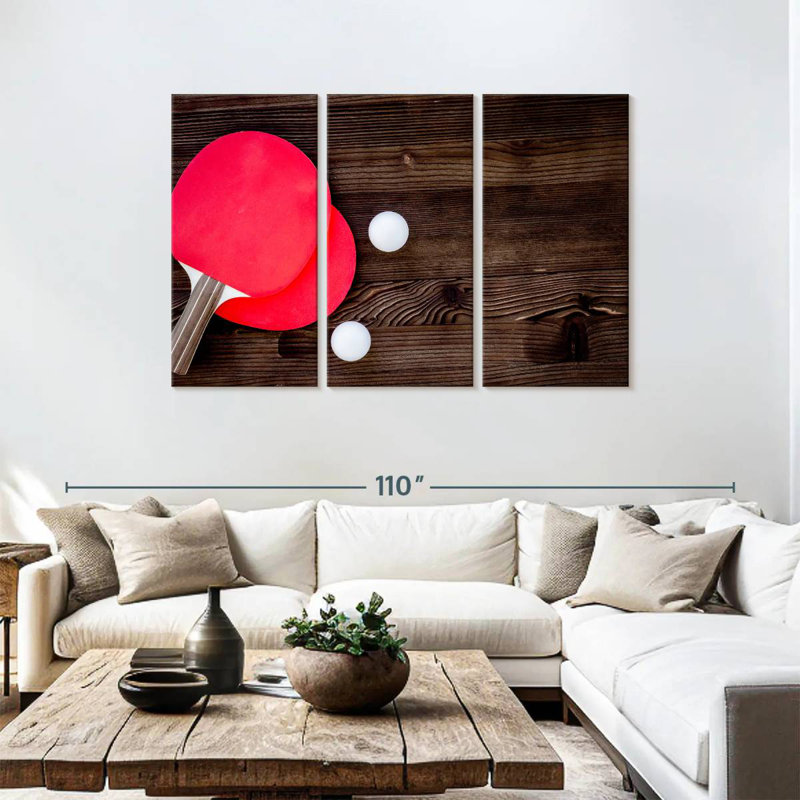 Sireci Table Tennis, 48" H x 74" W
