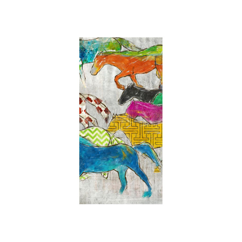 Vivacity II Print by Emma Brooks, Knife Gel, 60" H x 30" W x 1.5" D