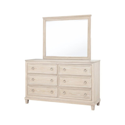 Commode 6 tiroirs avec miroir Tasnim