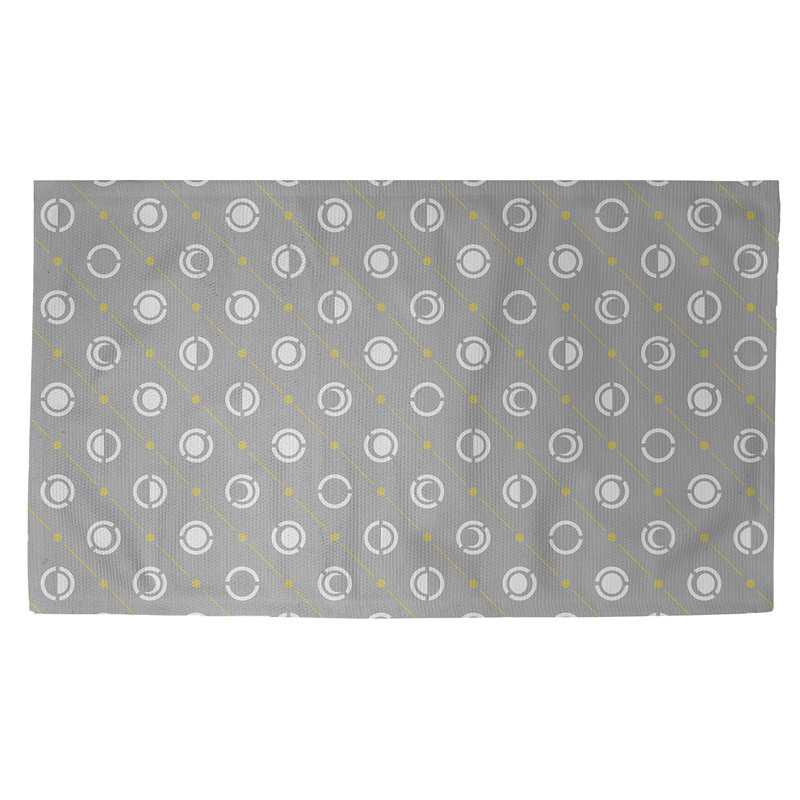 Skeffingt Polka Dots Indoor Rug, Rectangle 5' x 7'