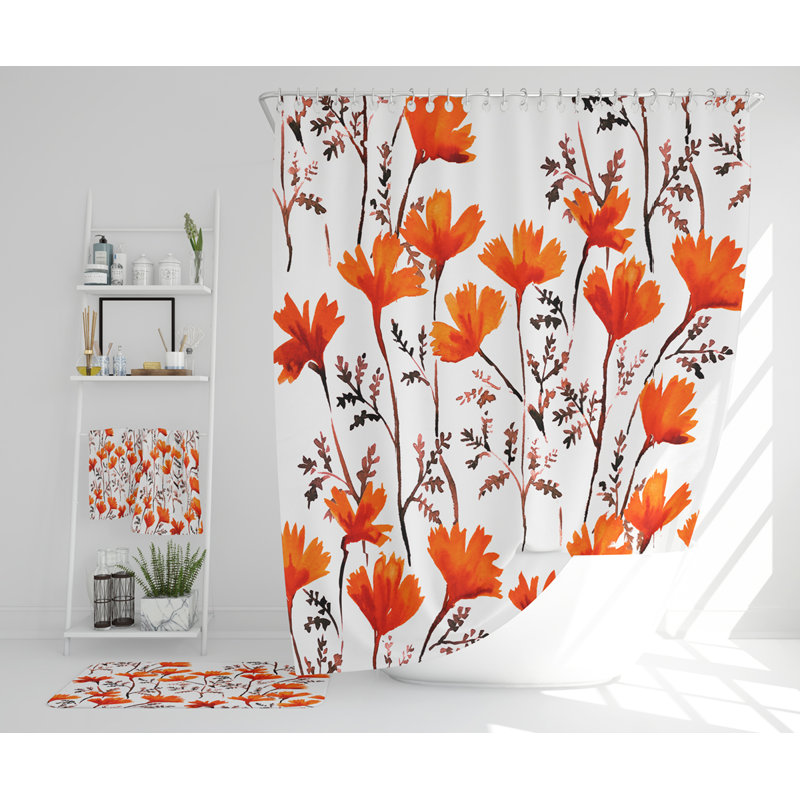 Natsuyo Polyester Shower Curtain Set