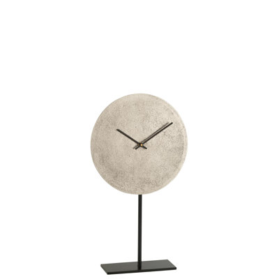 Aaira Roman Numeral Metal Mechanical Tabletop Clock