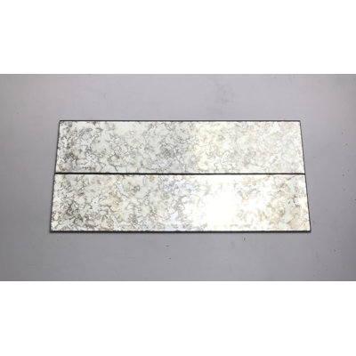 Reflections 3'' W x 12'' L Glass Peel and Stick Subway Tile